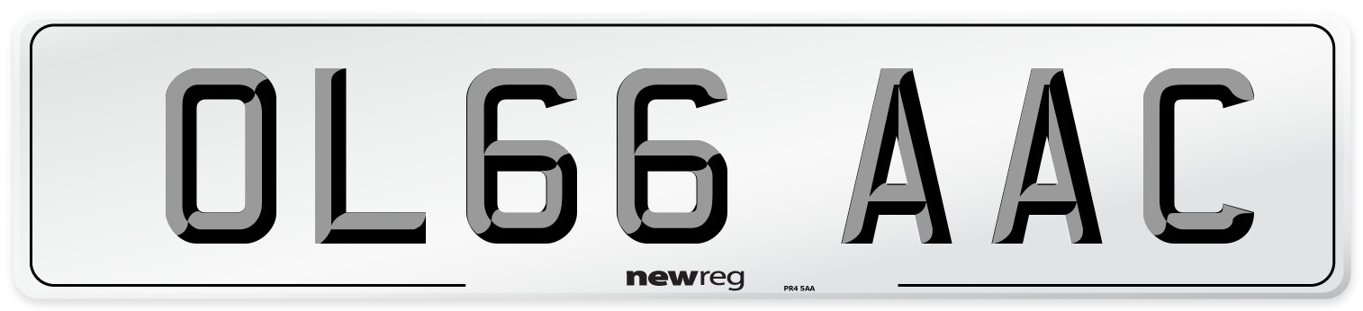 OL66 AAC Number Plate from New Reg